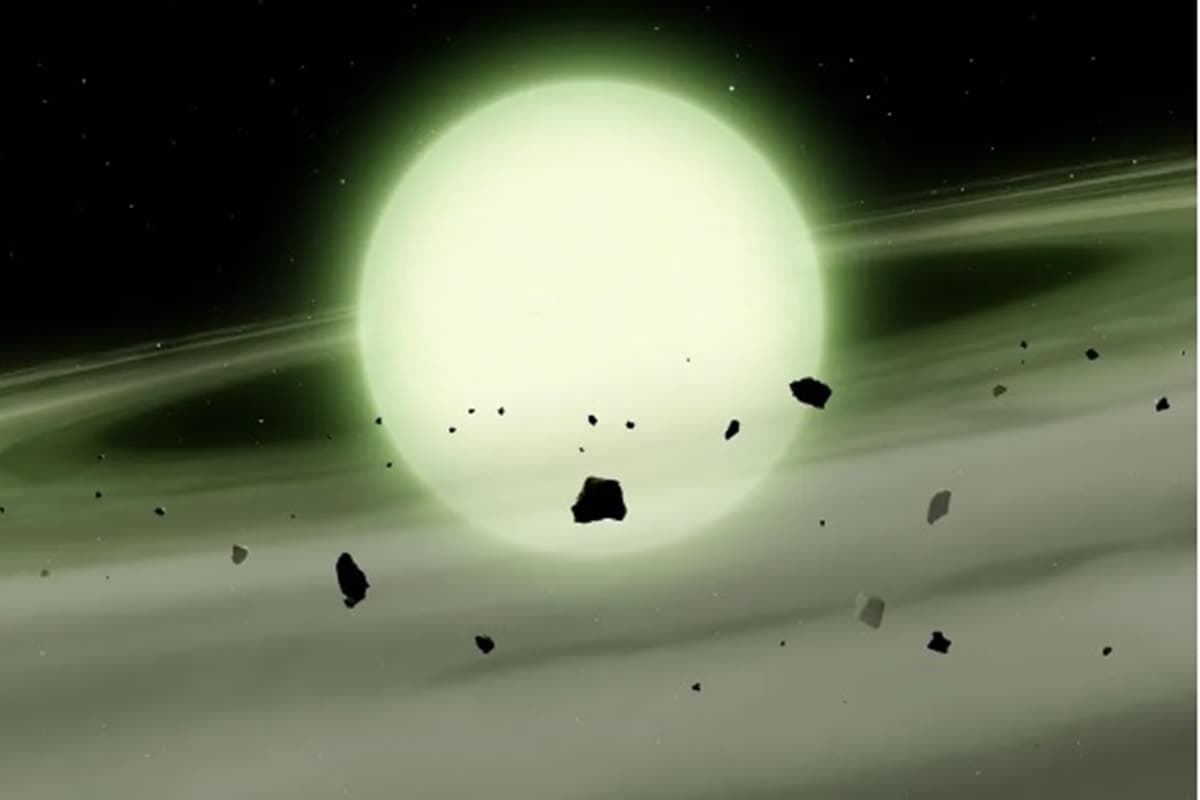 astrônomos acham, pela primeira vez, anã branca com cor rara — Estrela verde