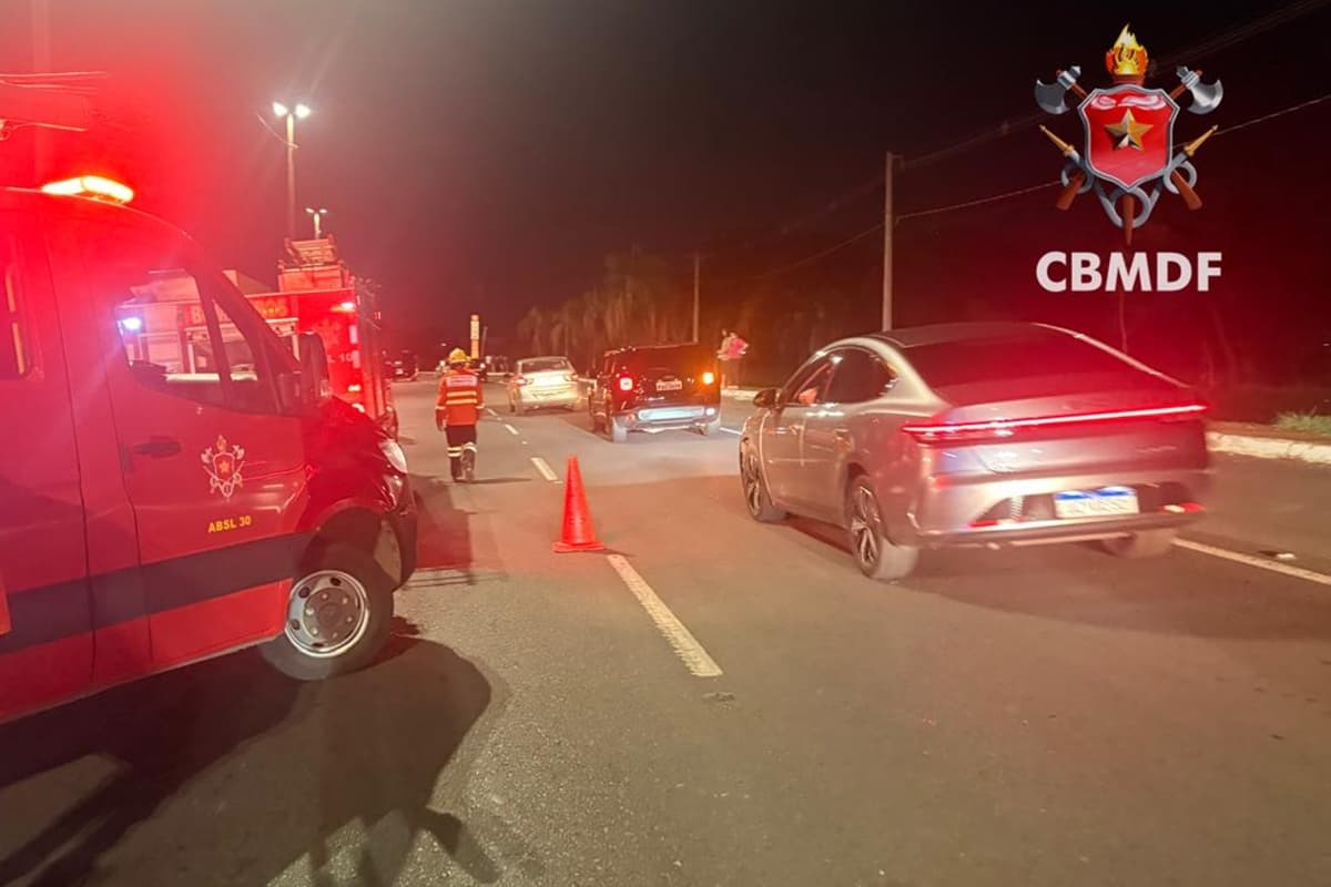 Homem perde a vida após cair de moto e sofrer parada cardíaca na Ponte JK