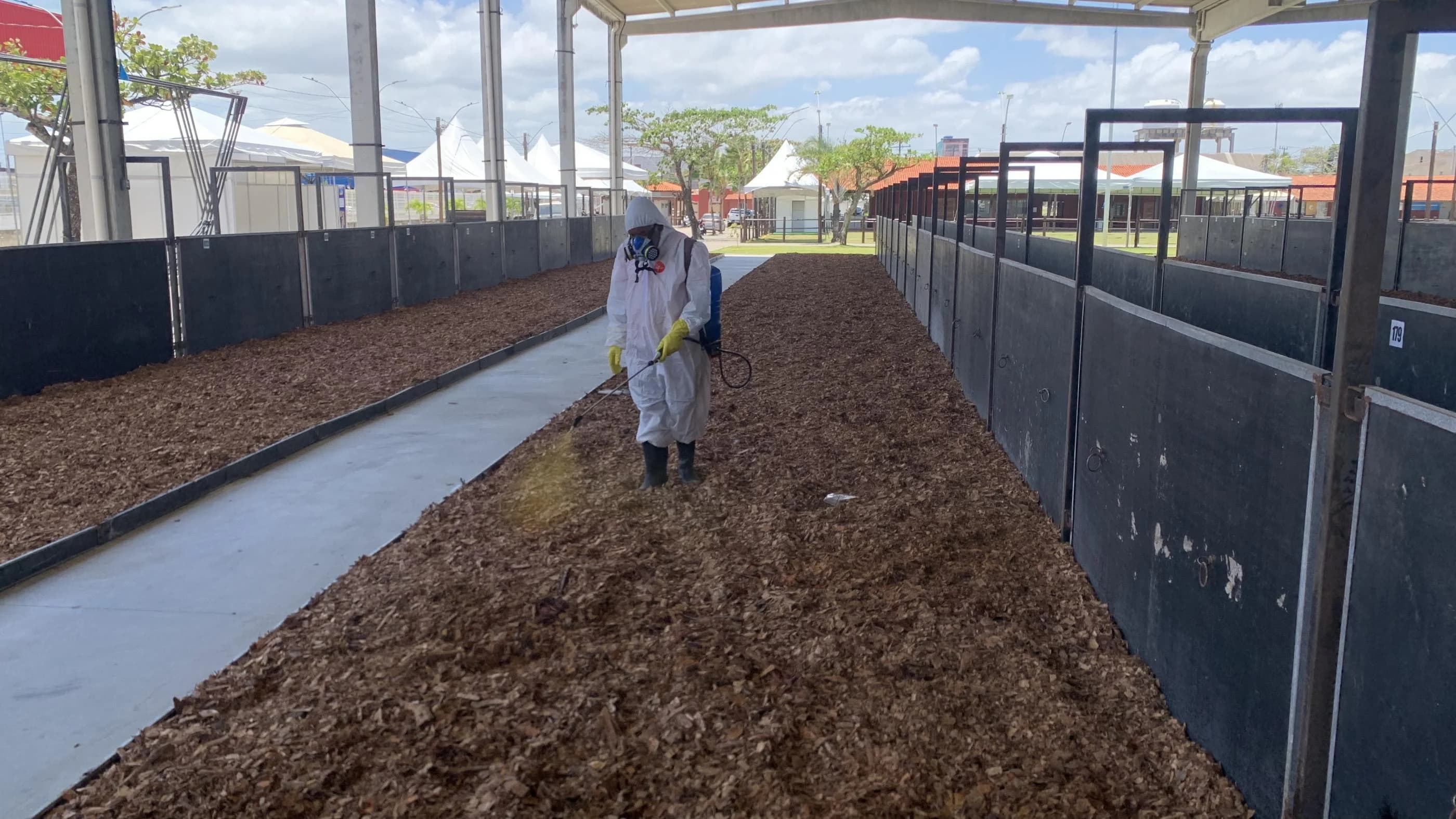Parque da Pecuária passa por procedimentos de biosseguridade — Expoagro 2026