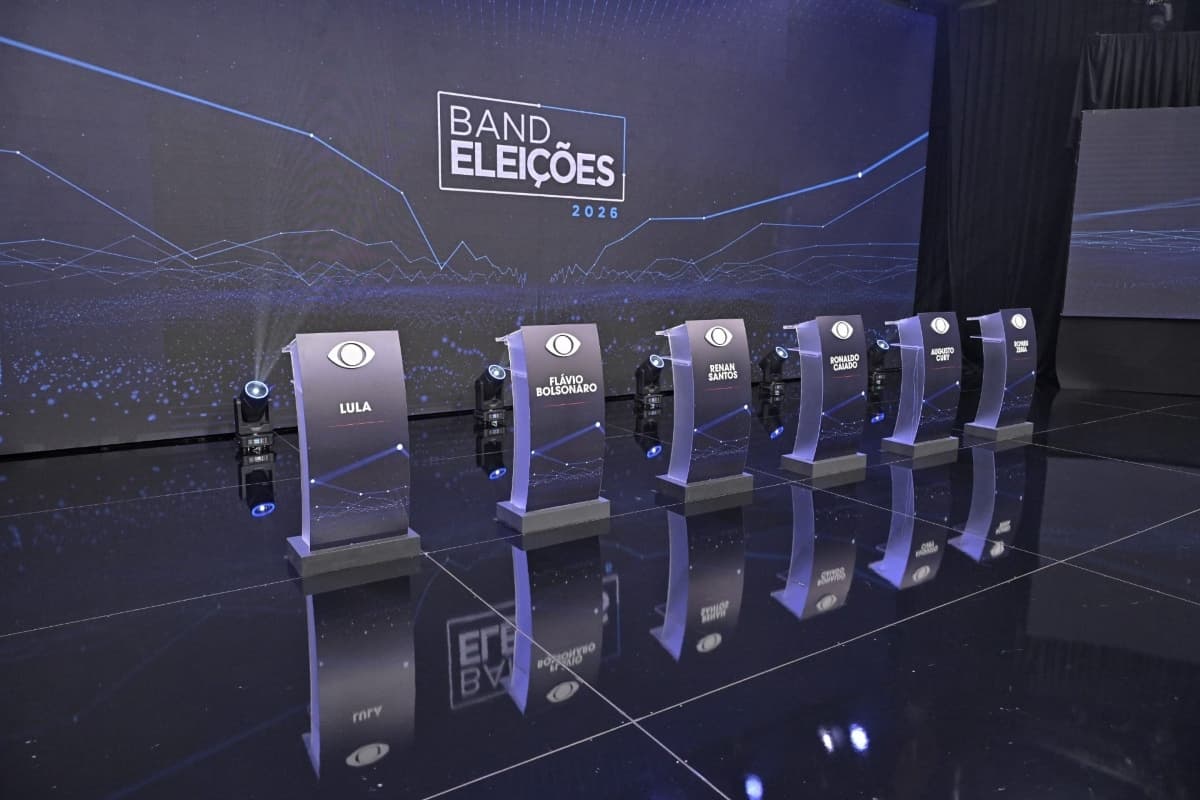 Em destaque: Emissoras estrangeiras pedem à Band para transmitir debate de Lula e Flávio