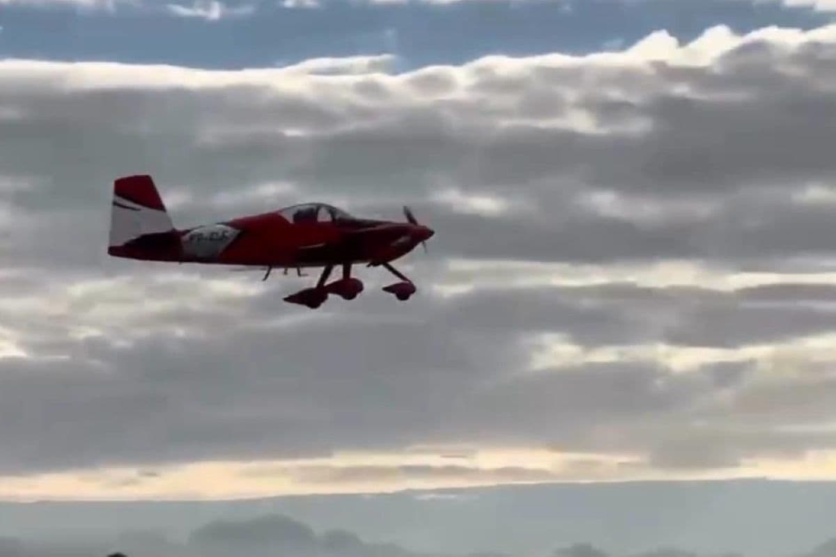 Atualização: Novas imagens mostram momento exato de queda de avião em Orlândia