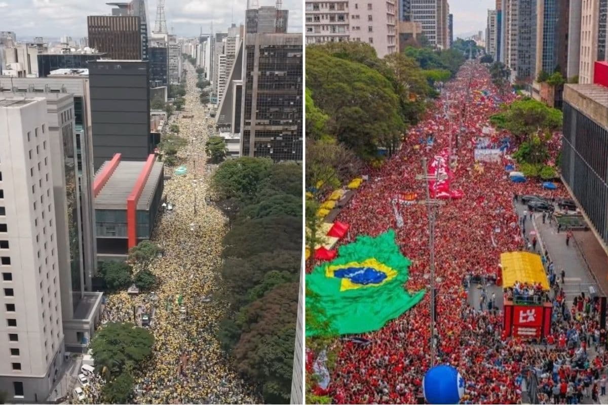 Em destaque: PM mobiliza equipes para atos pró-Flávio e pró-Lula simultâneos em SP