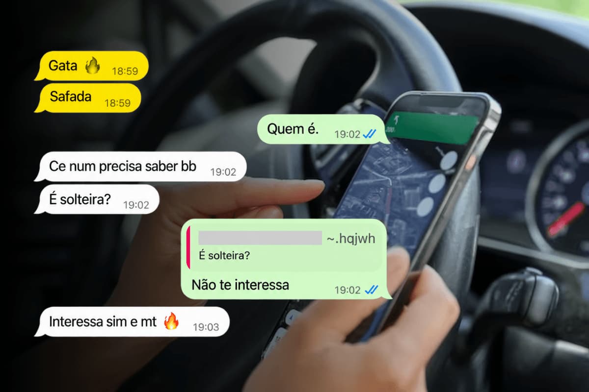 motorista de app toca terror em grupo de zap — Armas, pornografia e ameaças