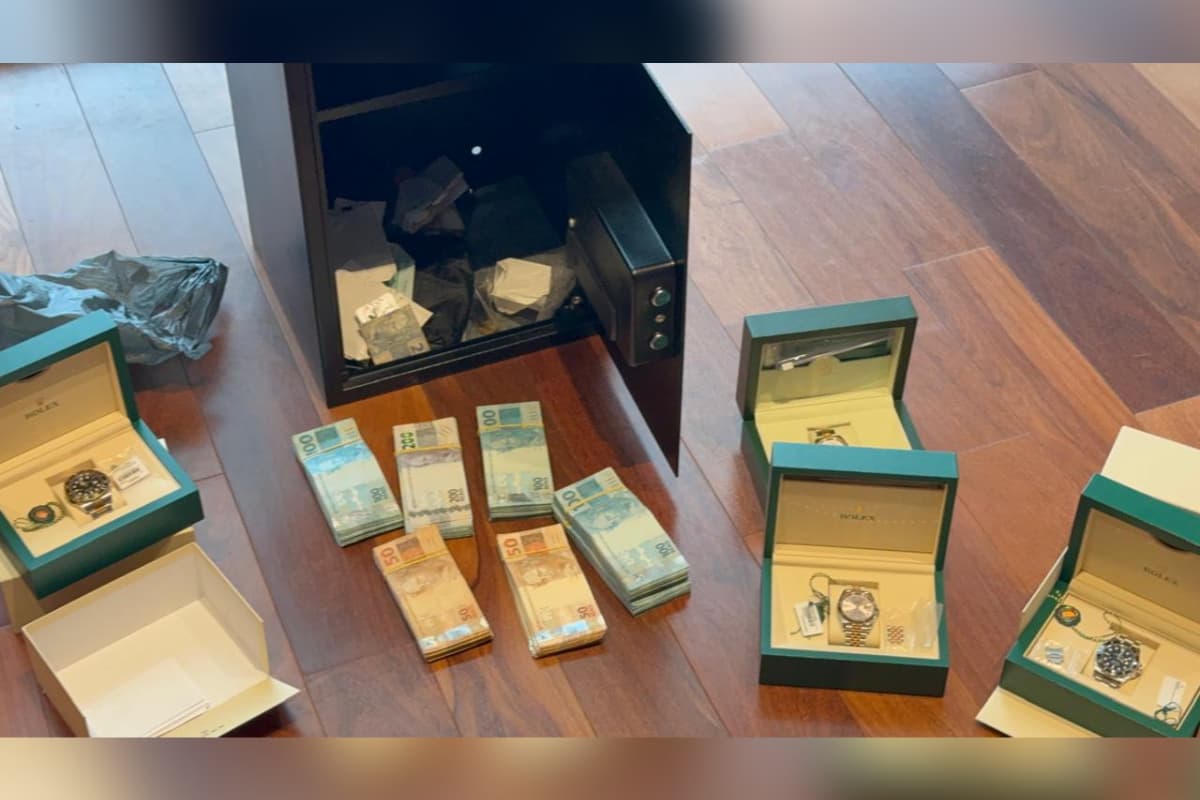 PF acha cofre com dinheiro e joias em operação que deteve família de Oruam
