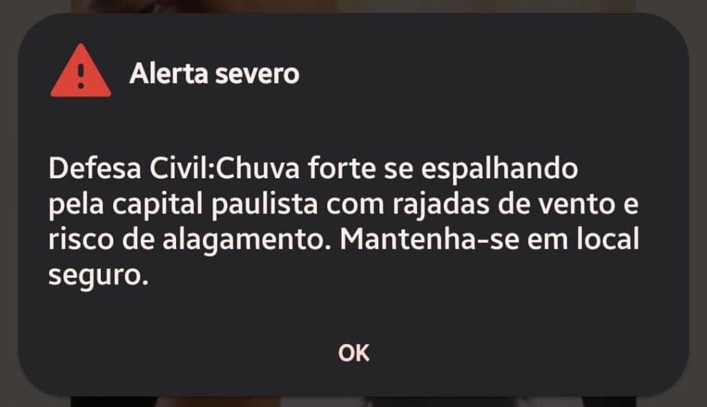 Região: Saiba como desativar os alertas da Defesa Civil no seu celular – e por que você não deve fazer isso