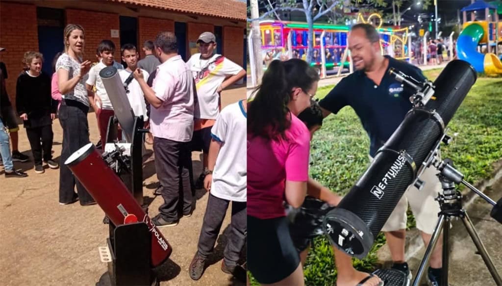projeto “quebra as paredes” no ensino da astronomia — Da escola à praça