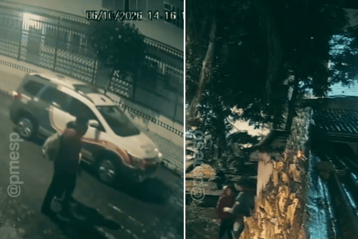 Fique por dentro: Vídeo mostra PMs resgatando menina sequestrada pelo pai após pedido de socorro com piscada