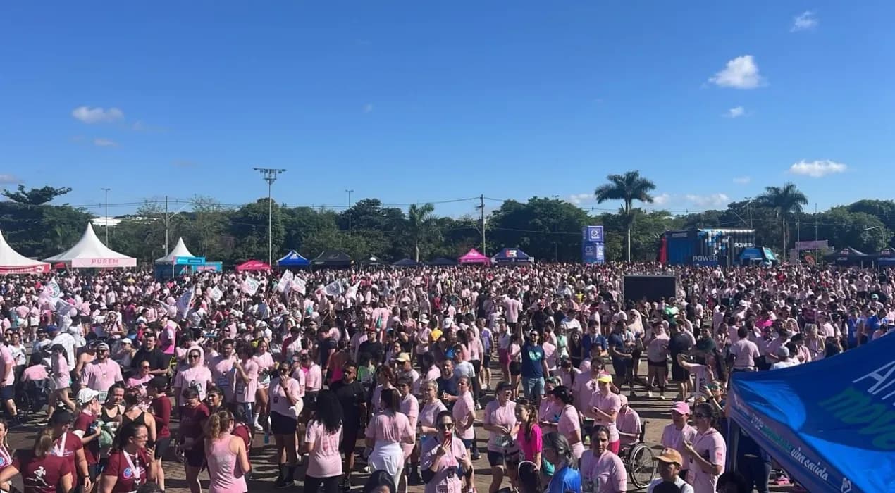Panorama: Pink do Bem reúne cerca de 6 mil corredores em ação de prevenção ao câncer de mama