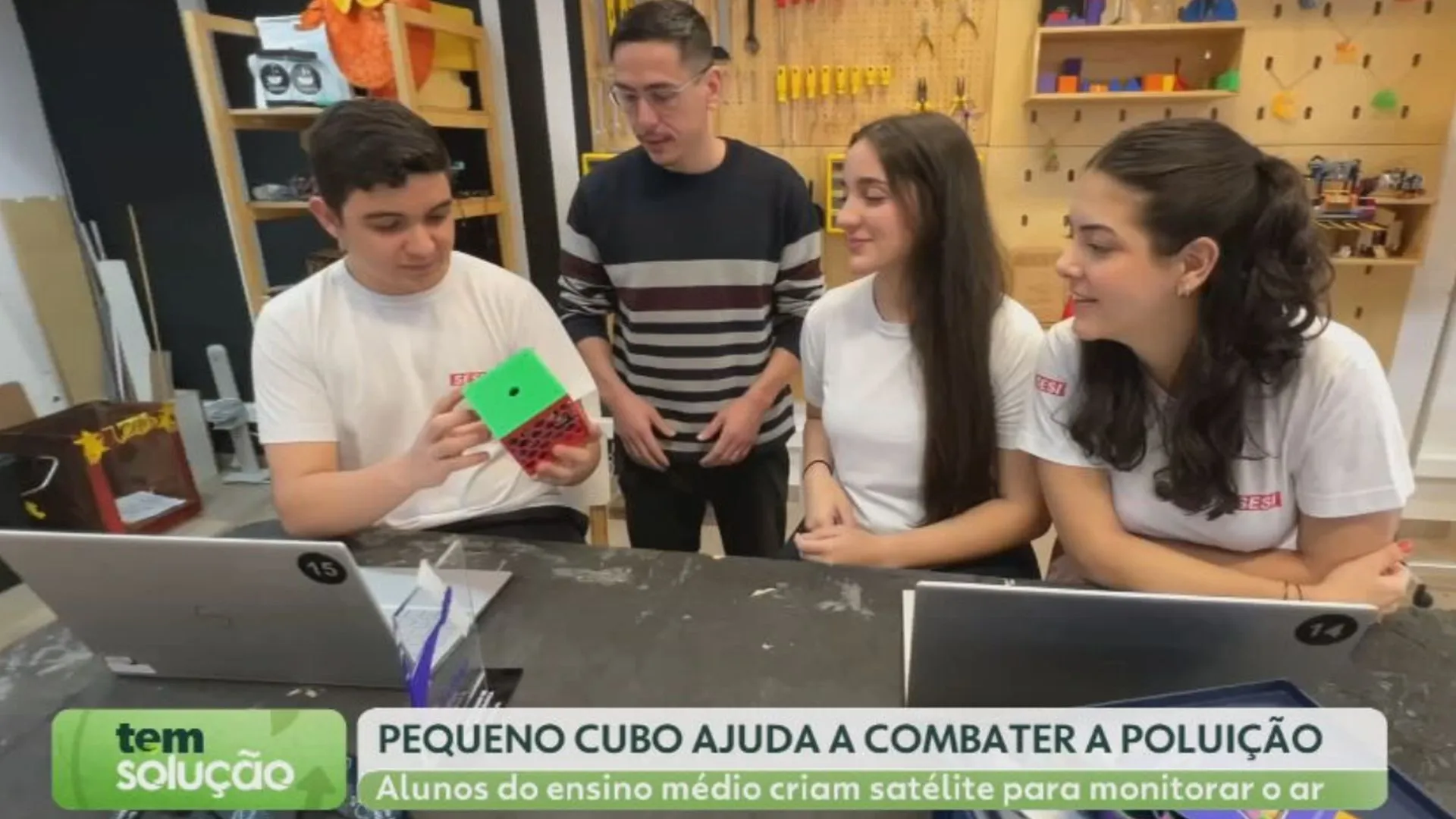 Satélite criado por alunos do Sesi e horta orgânica mostram como escolas promovem educação e sustentabilidade — Tem Solução