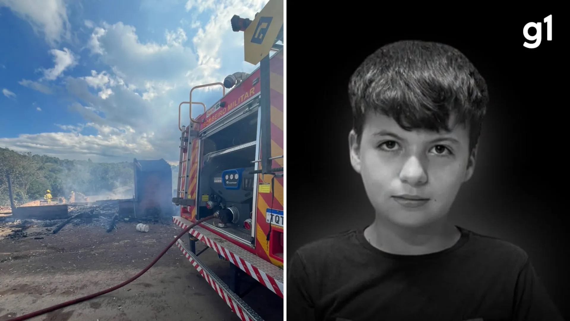 Menino de 11 anos falece e adultos que tentaram resgatá-lo de incêndio ficam feridos no RS