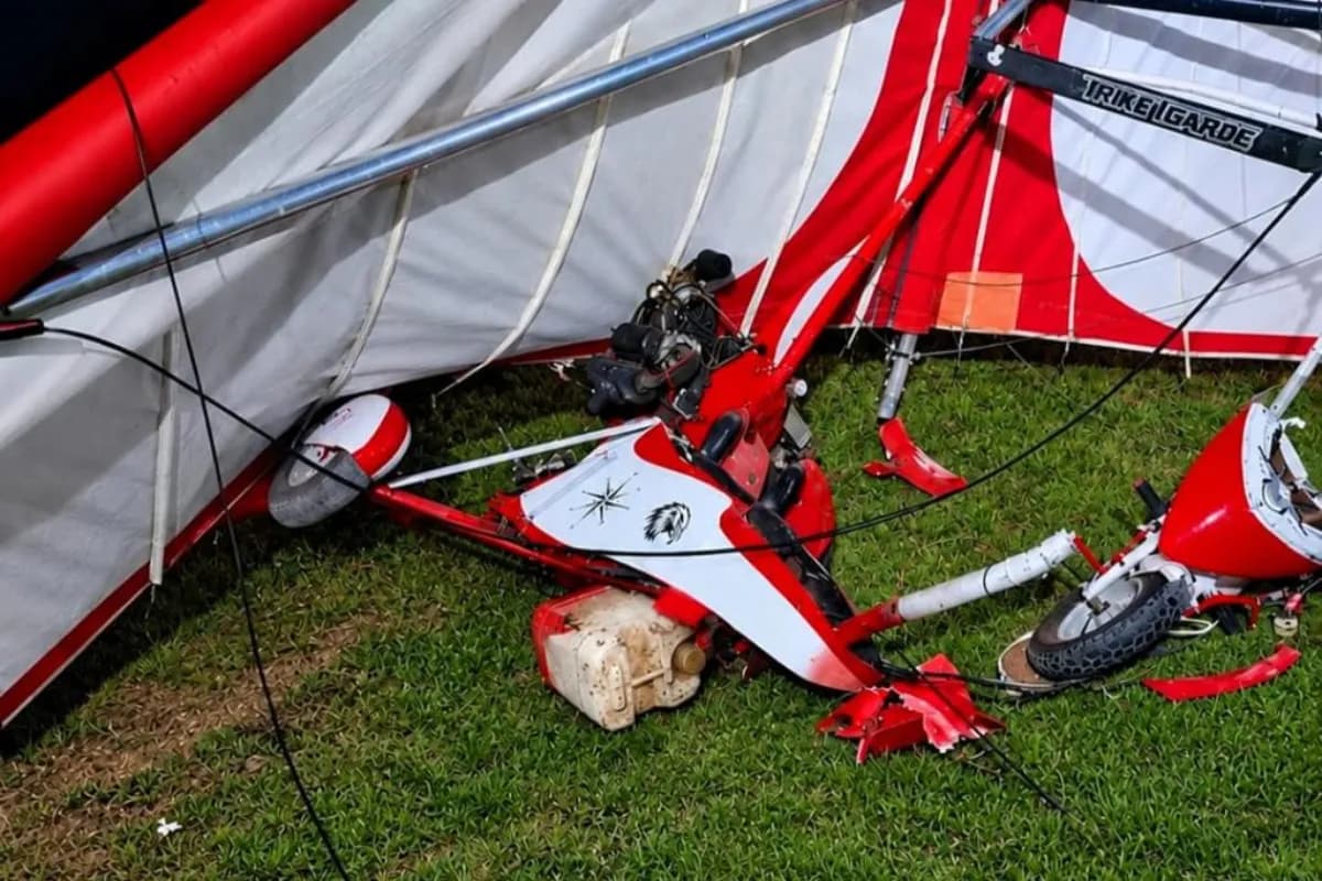 Atualização: Homem fica gravemente ferido após perder controle de trike voador em MT