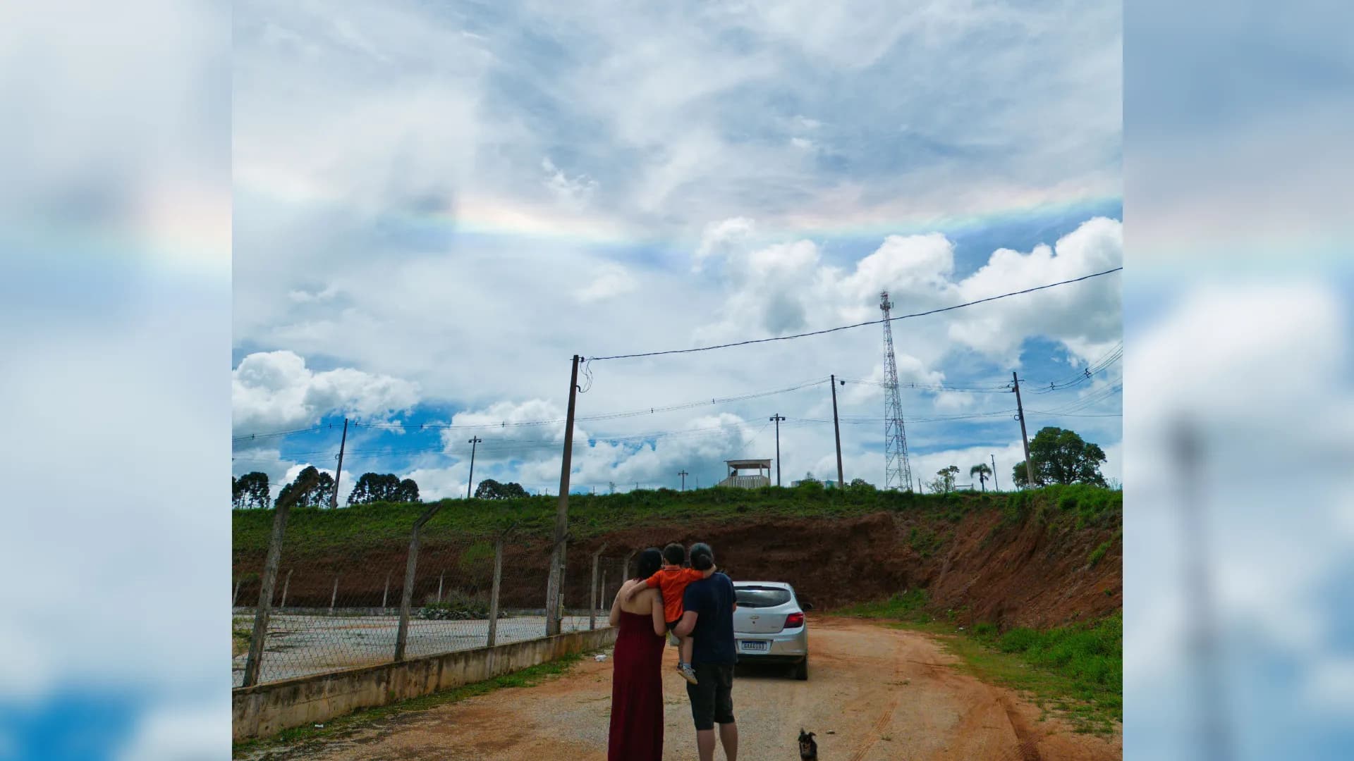 'arco-íris de fogo' é flagrado junto a halo solar no céu de Bom Sucesso de Itararé — VÍDEO