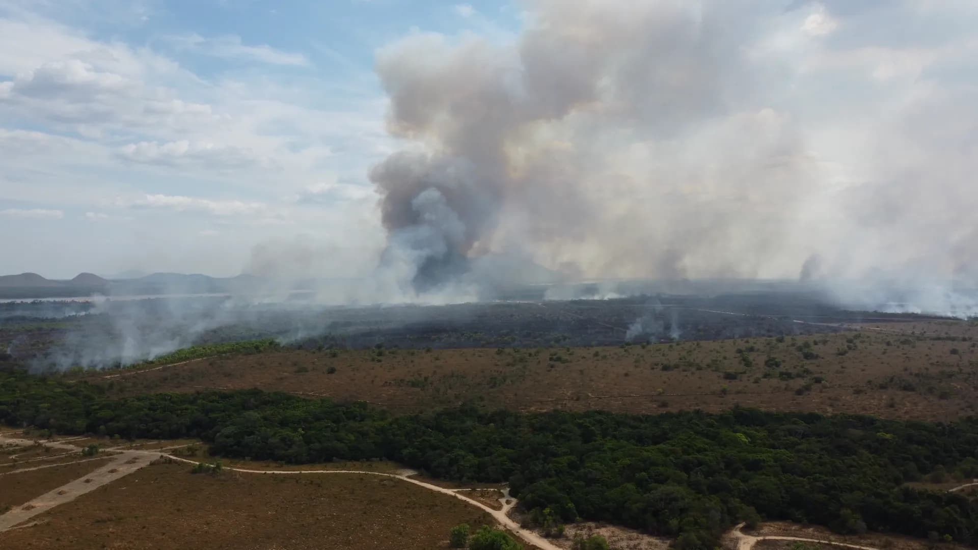 Região: Incêndio atinge área de lavrado em Boa Vista