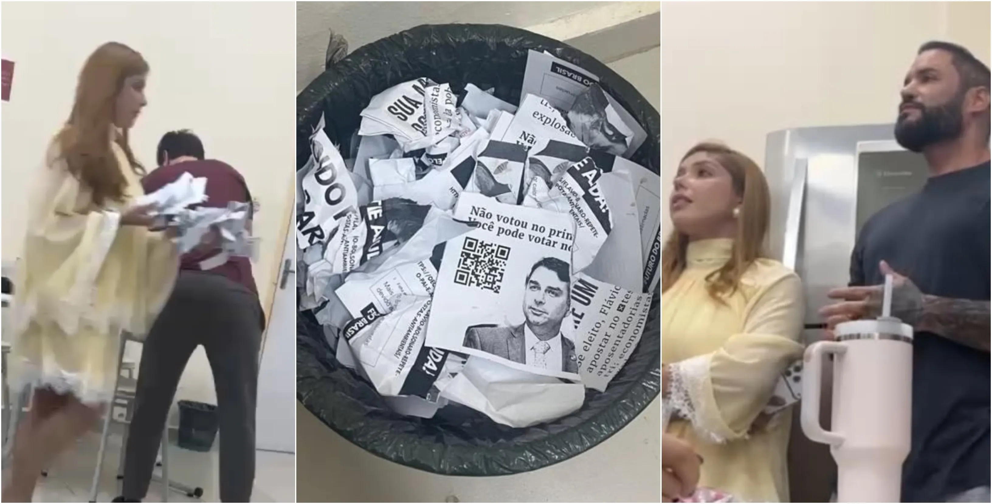 'Insegurança' — Estudantes denunciam deputado e ex-candidata por rasgarem panfletos na UFRR