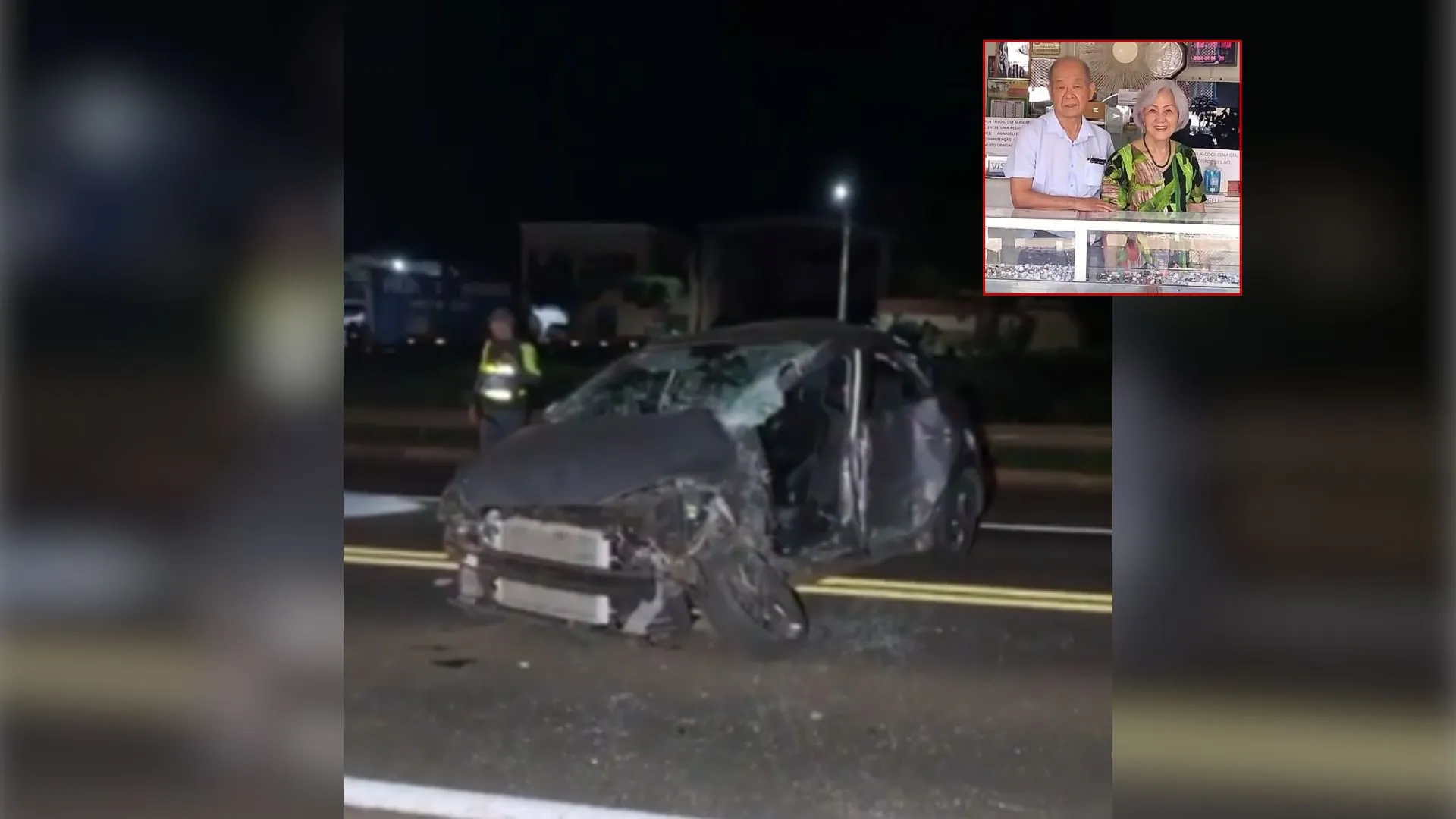 VÍDEO: casal de idosos perde a vida após carro ser atingido por caminhão em rodovia no interior de SP