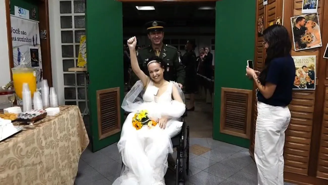Em destaque: Três dias antes de morrer, paciente com câncer realiza sonho de se casar em hospital no RS