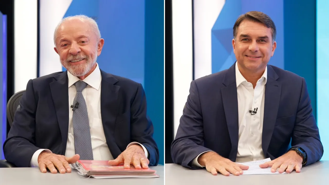 Região: Veja as palavras mais faladas por Flávio Bolsonaro e Lula nas sabatinas à TV Globo