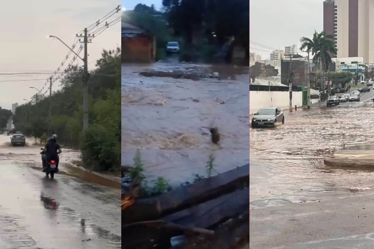 Chuva em uma noite atinge 85% do volume esperado para outubro em Cuiabá, diz administração municipal