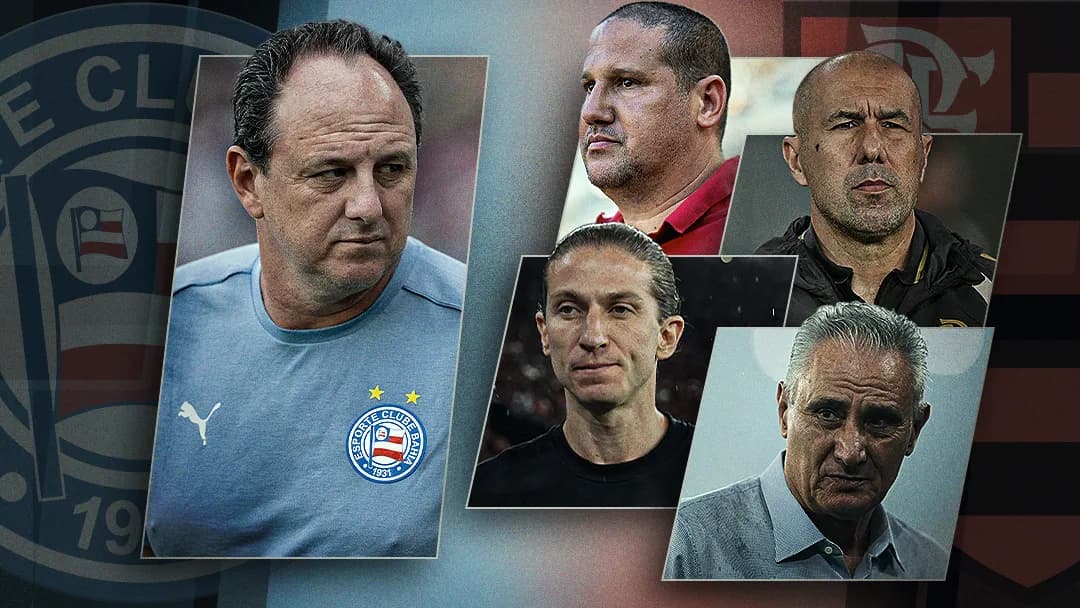 Atualização: Rogério Ceni enfrenta o quarto treinador diferente do Flamengo desde que assumiu o Bahia