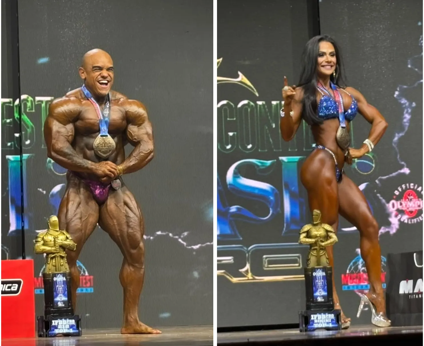 Vitor Porto é campeão no Olympia Brasil e garante vaga em Las Vegas; Nívea Campos leva a melhor contra na Bikini