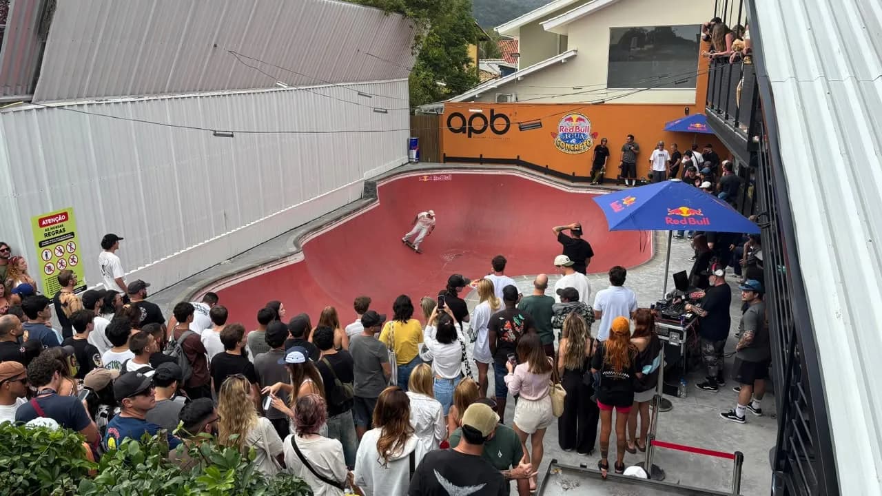 Panorama: Veja como foi o Água e Concreto, campeonato que reuniu elite do skate e surfe em Florianópolis
