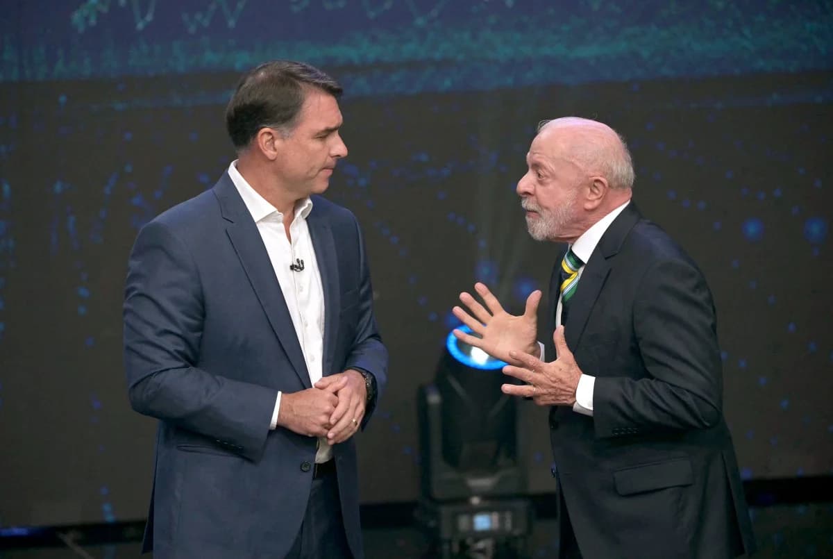 imprensa estrangeira vê debate vazio e cheio de ataques — Flávio x Lula